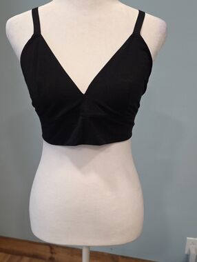 Spanx Black Cotton Bra Lg
